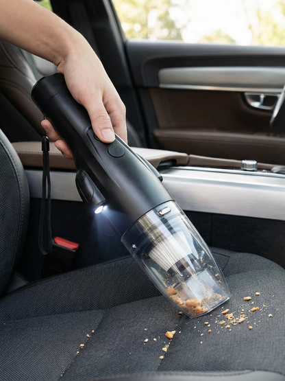 SAFE cordless car vacuum cleaning car seats"